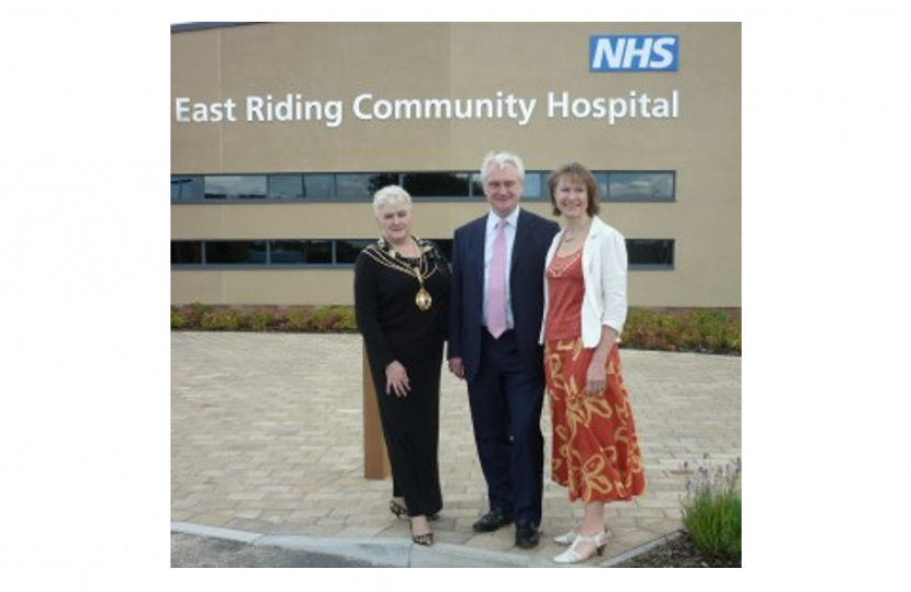 Graham outside East Riding Community Hospital