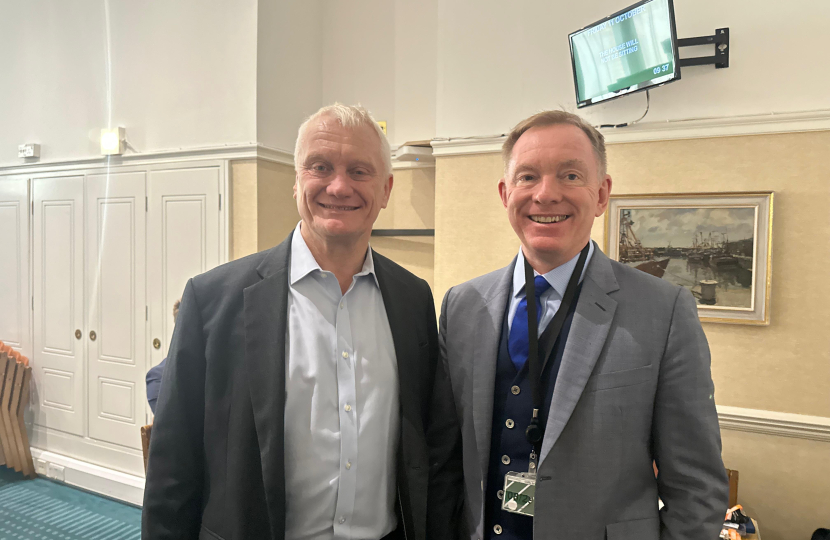 Graham with Sir Chris Bryant