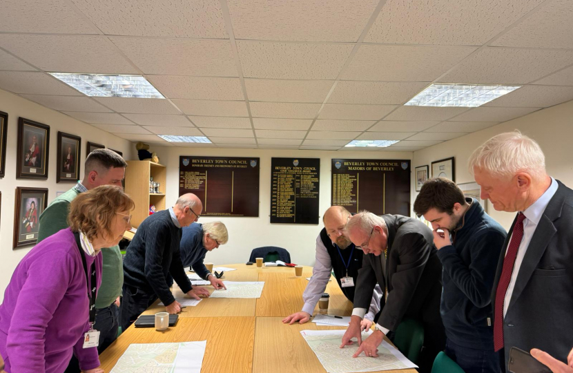 Cllr Linda Johnson, Cllr David Boynton, Matt Snowden, Cllr Denis Healy, Peter Stevens and Graham Stuart MP at Connexin Meeting