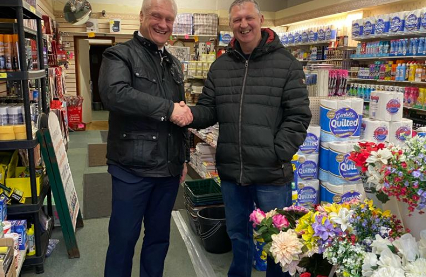 Graham Stuart MP in Karmichaels in Withernsea