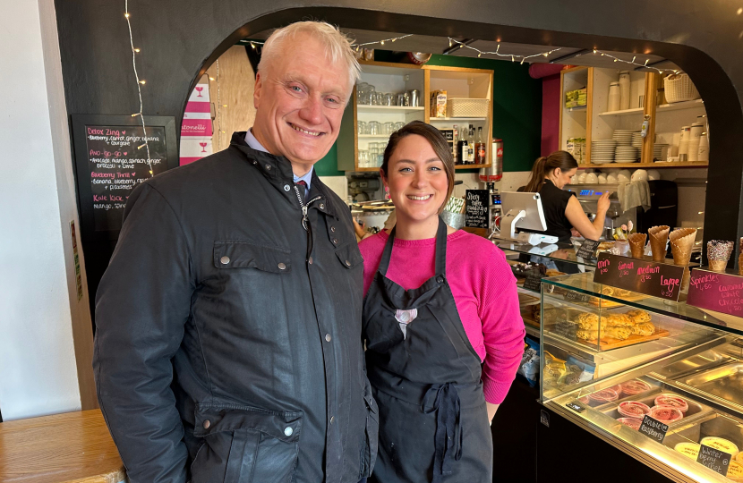 Graham Stuart MP with Jessica Poma