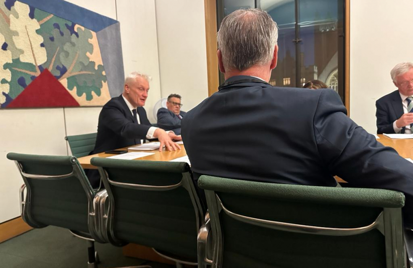 Graham Stuart MP, Karl Turner MP, Sir David Davis MP at Telecommunications Meeting at Parliament