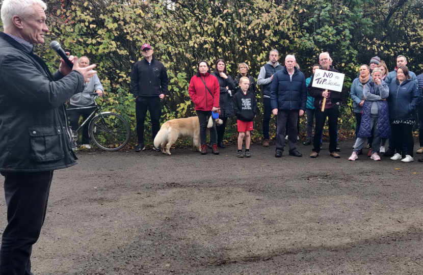 Graham at Meeting about Proposed Molescroft Recycling Centre