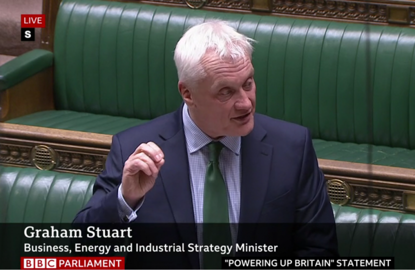 Photo Graham Stuart MP in House of Commons