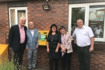 Graham Stuart MP, Mr William McCutcheon, Heather Kynman, Mel Kynman and local Councillor for Minster and Woodmansey Ward David Elvidge