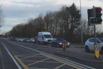 Long queue of traffic at Jock's Lodge