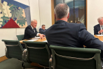 Graham Stuart MP, Karl Turner MP, Sir David Davis MP at Telecommunications Meeting at Parliament