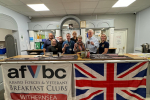 Graham Stuart, Darren England, Cllr Lyn Healing, Cllr Sean McMaster and volunteers at WAFVBC 19th October 2024