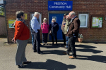 Graham with South West Holderness ward councillors and Preston Parish Councillors