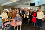 Graham with residents at Holderness Grange