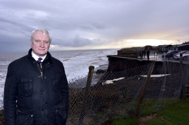 Graham visiting Withernsea coast