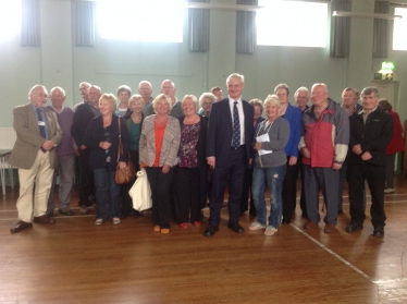 Graham with Keyingham residents