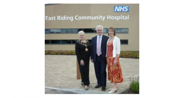 Graham outside East Riding Community Hospital