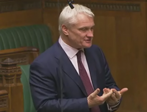 Graham debating in the House of Commons