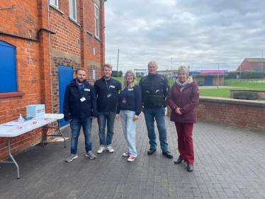 Graham with Volunteen Voice and Cllr Lyn Healing