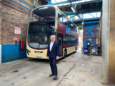 Graham Stuart MP at Withernsea Bus Depot