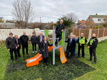 Graham Stuart MP at Paull Playground