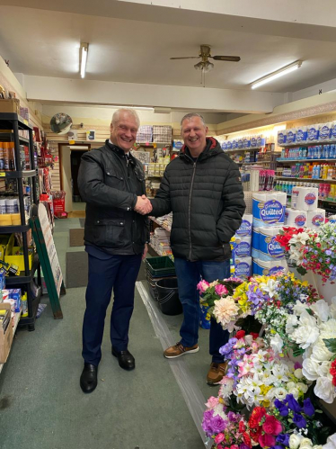 Graham Stuart MP in Karmichaels in Withernsea