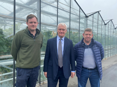 Graham Stuart MP with Patrick Bromwich and James Broekhuizen