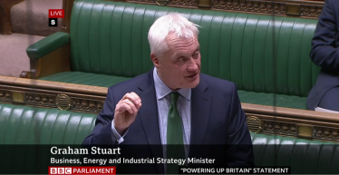 Photo Graham Stuart MP in House of Commons